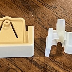 Tan Shade Cord Lock Cover & Cord Lock, Set of 1 (#748)