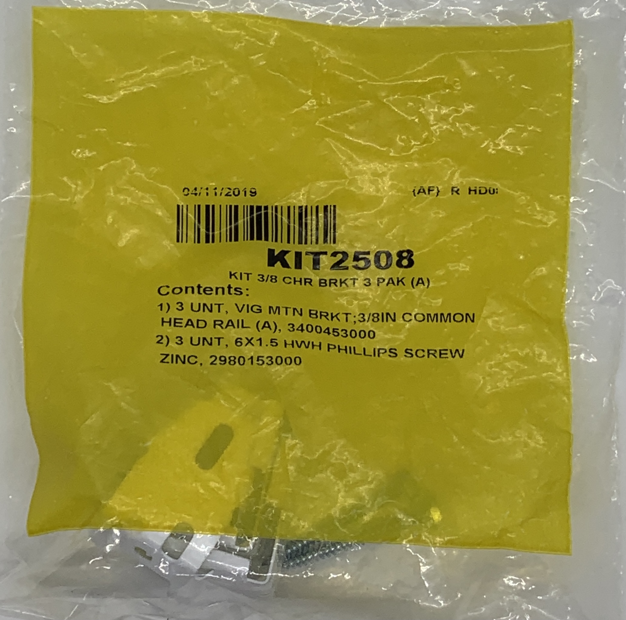 Hunter Douglas Mounting Bracket for 3/8" Pleat-Size Cellular Shades Kit2508 - Image 7