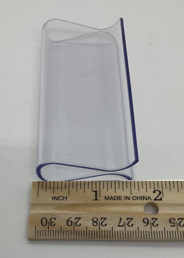 Clear Plastic Grip for Spring Roller Shade Hem Bar #1030C  (#108) - Image 3