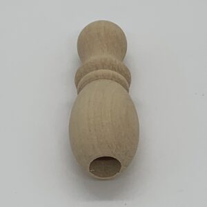 Natural Wood Tassel, Unfinished, Sold Individually (#121)