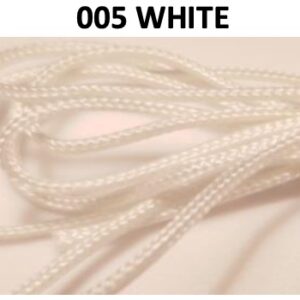 Pleated Shade Cord, 50 feet, Color: 005 White