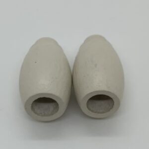 Off White Wood Cord Tassel, 1 Pair #150