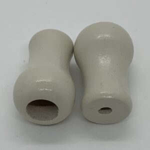 Off White Wood Cord Tassel, 1 Pair  #152