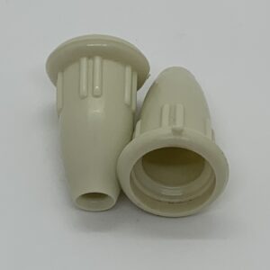 Off White Plastic Tassels, 1 Pair   #161