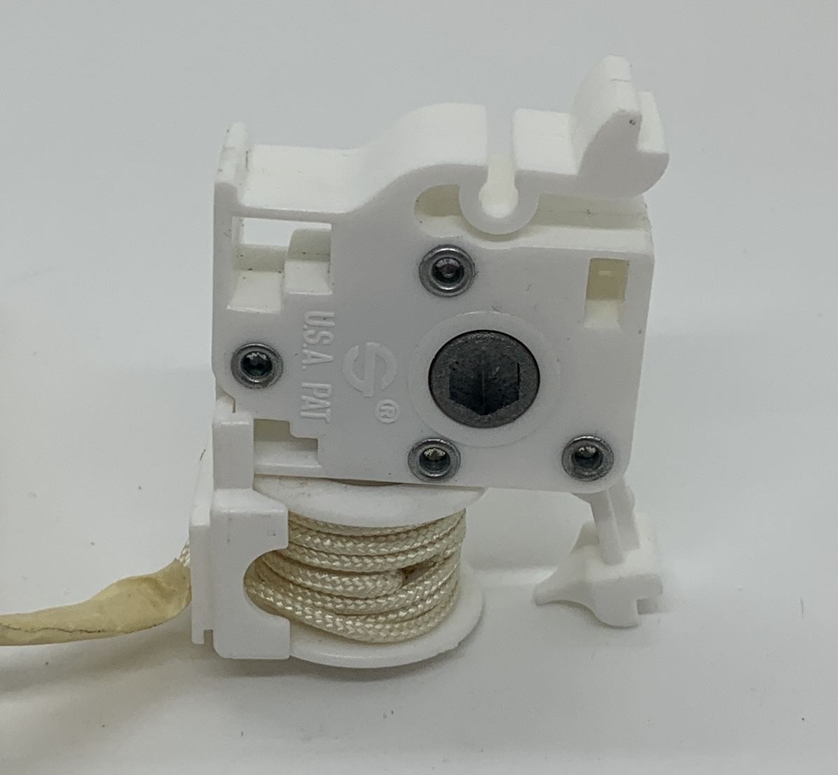 Low Profile Cord Tilt, Small punch, Hex Hole w/Off White cord, Sold Individually #216