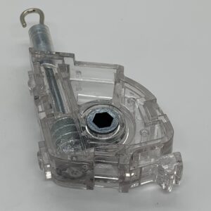 Low Profile Clear Plastic Wand Tilter, Small Punch, w/Metal Stem, Sold Individually   #221