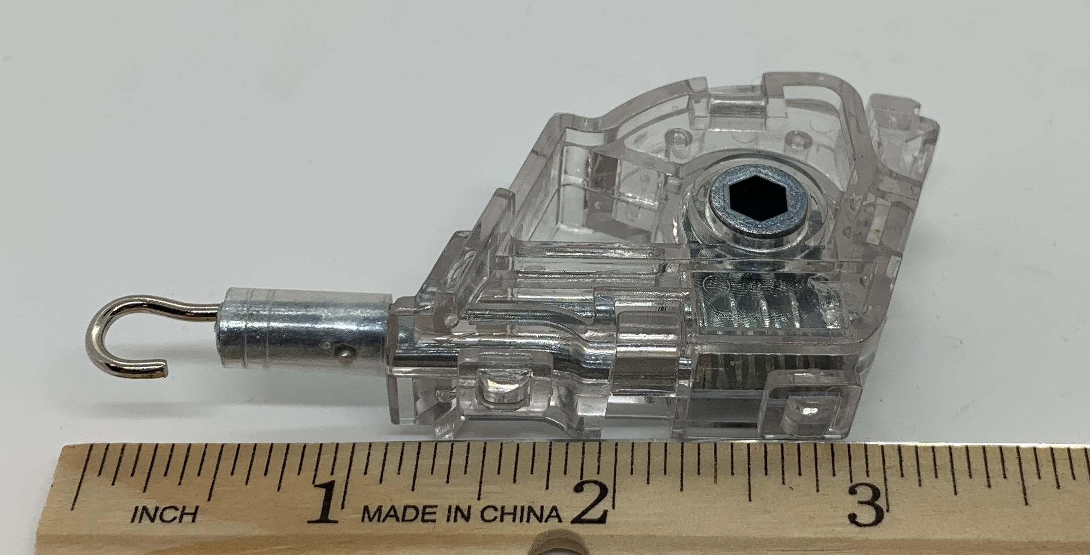 Low Profile Clear Plastic Wand Tilter, Small Punch, w/Metal Stem, Sold Individually #221 - Image 2