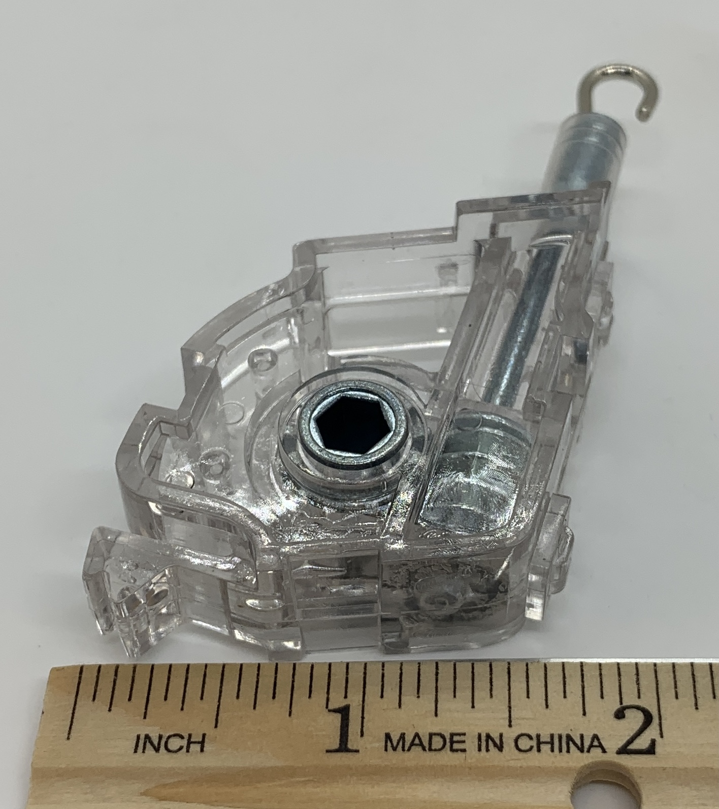 Low Profile Clear Plastic Wand Tilter, Small Punch, w/Metal Stem, Sold Individually #221 - Image 3