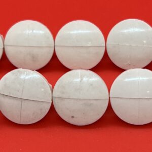 Plastic Tape Button for 1/2" hole, Taupe, Pack of 10     #306