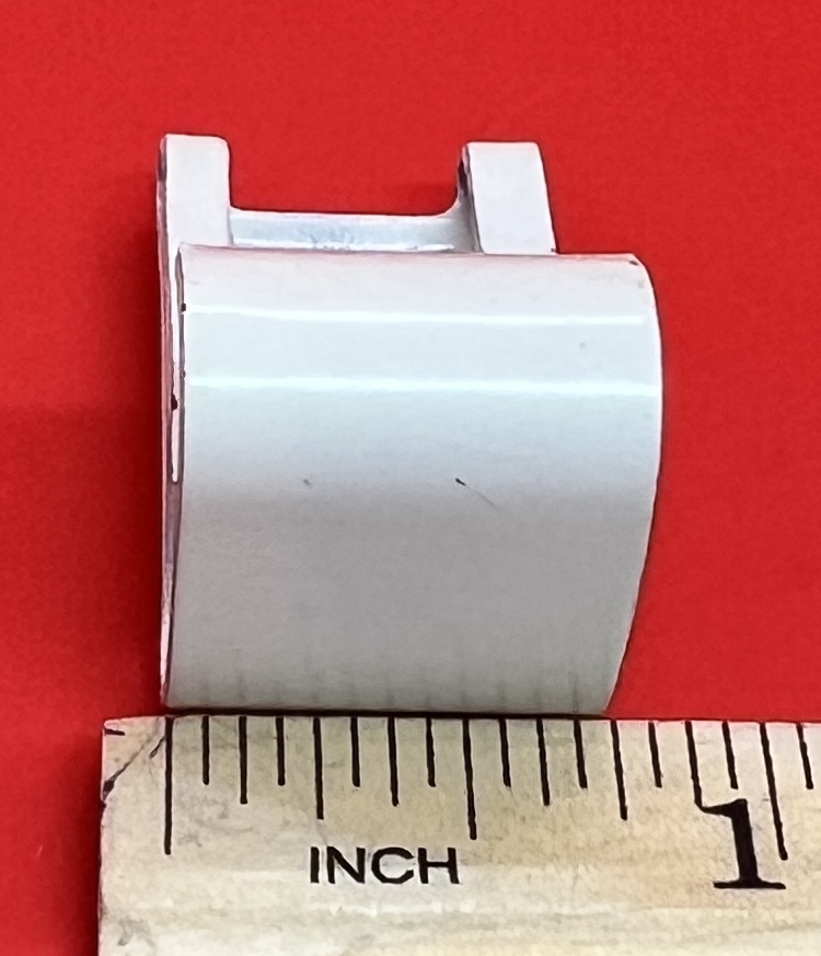 Graber Hold-Tite Stirrup Outside Mount - White, Regular Duty, 1 Pair, #9-324-1 (Bin 6) - Image 3