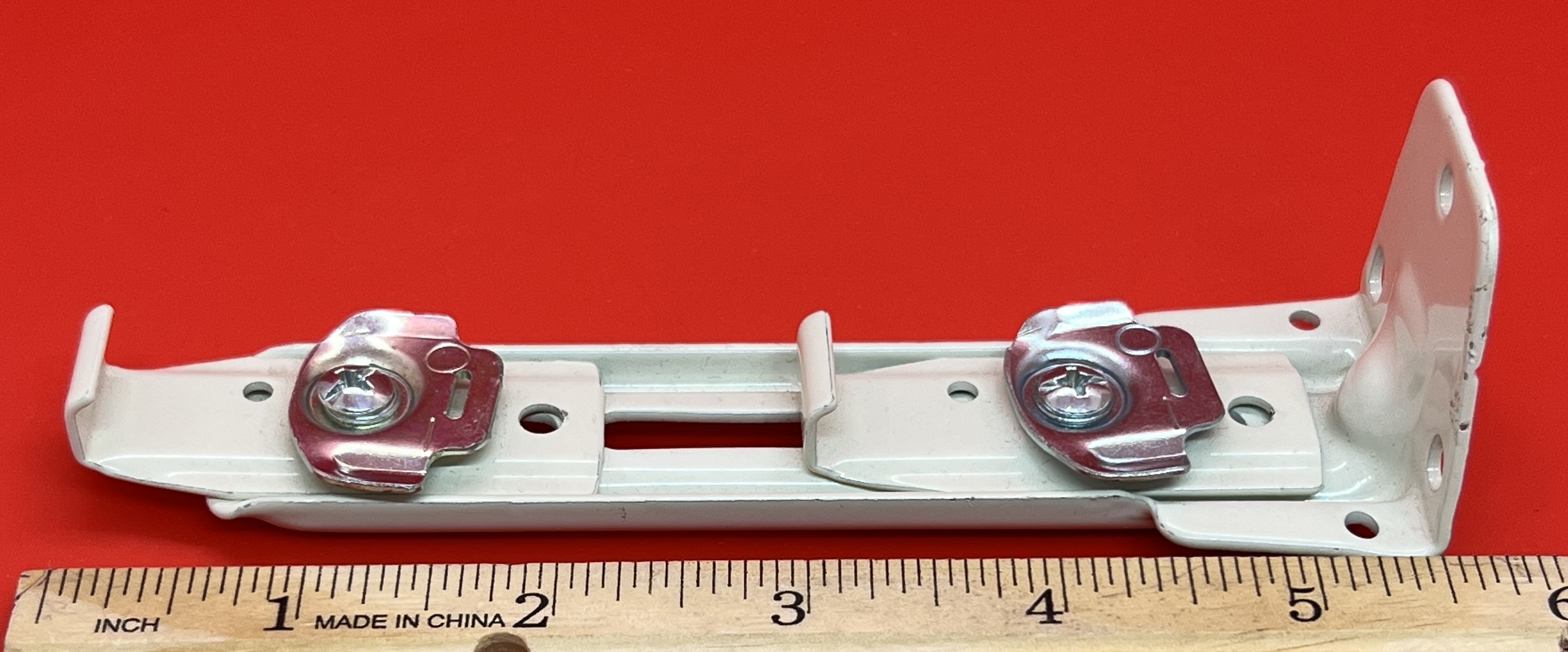 Graber Double Traverse Rod Support Bracket Proj. 2" - 3" & 5" - 6 1/2" - White, #9-138-1, 1 per package (Bin 6) - Image 2