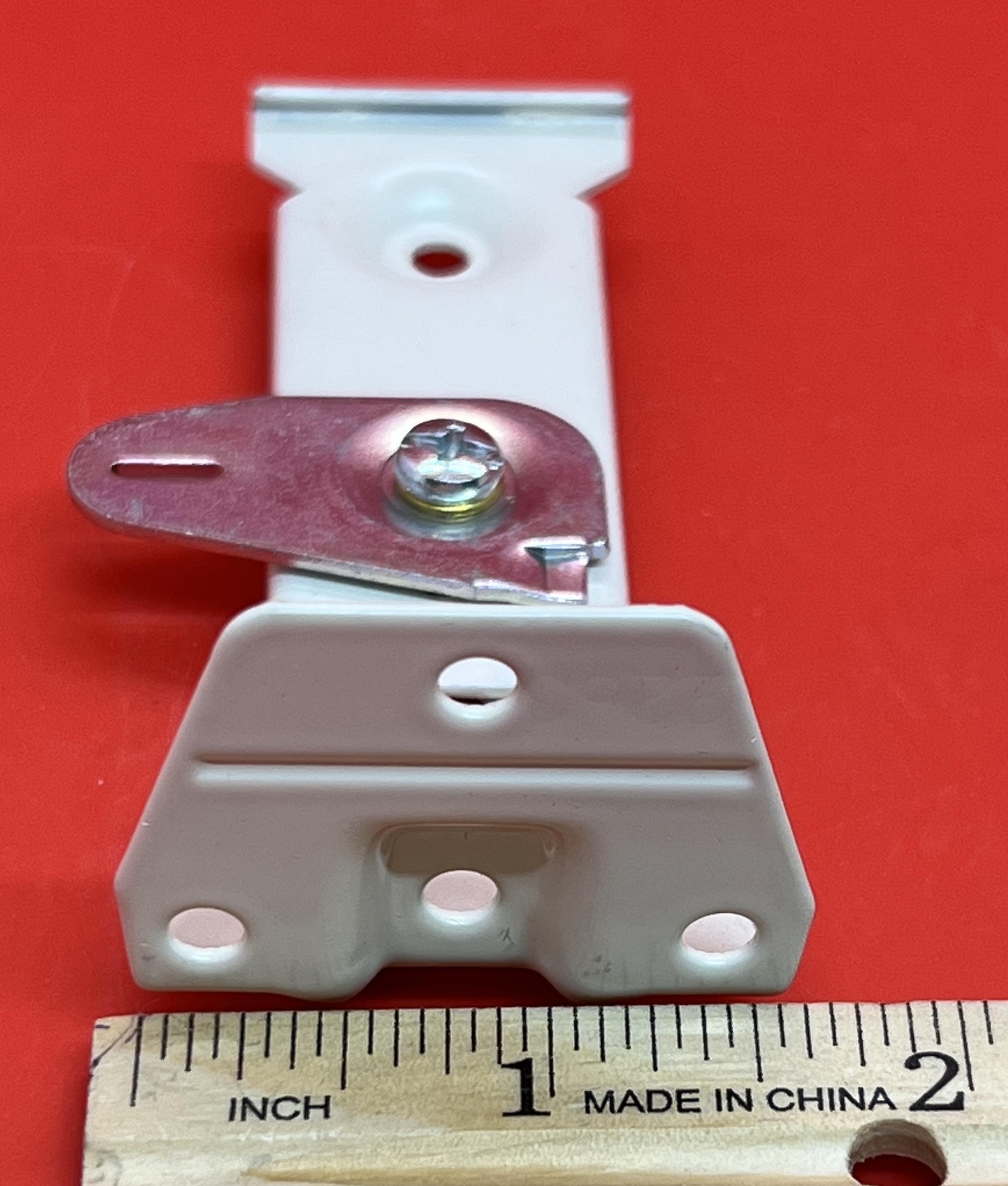 Graber Super-Duty Slimline Wall Bracket Projection 3 1/2-4 1/4" - White, Sold Individually #9-379-1 (Bin 4) - Image 2