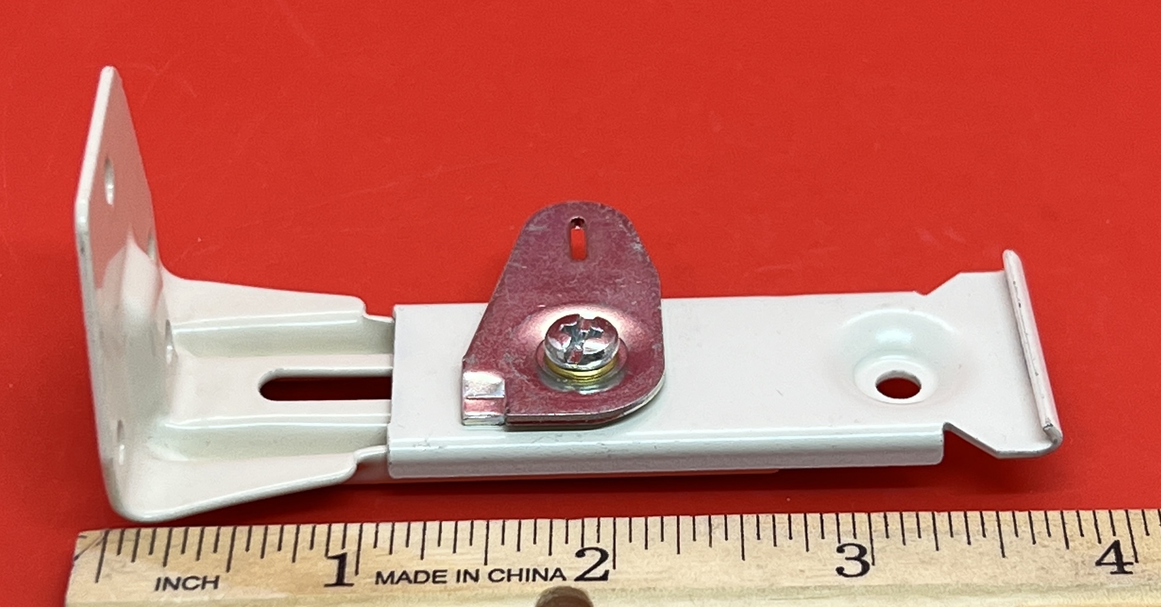 Graber Super-Duty Slimline Wall Bracket Projection 3 1/2-4 1/4" - White, Sold Individually #9-379-1 (Bin 4) - Image 3