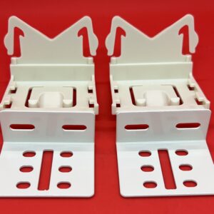 Graber 2.5" Dauphine Rod 2-3" Clearance Brackets, 1 Pair, #4-7819-01 (Bin 4)