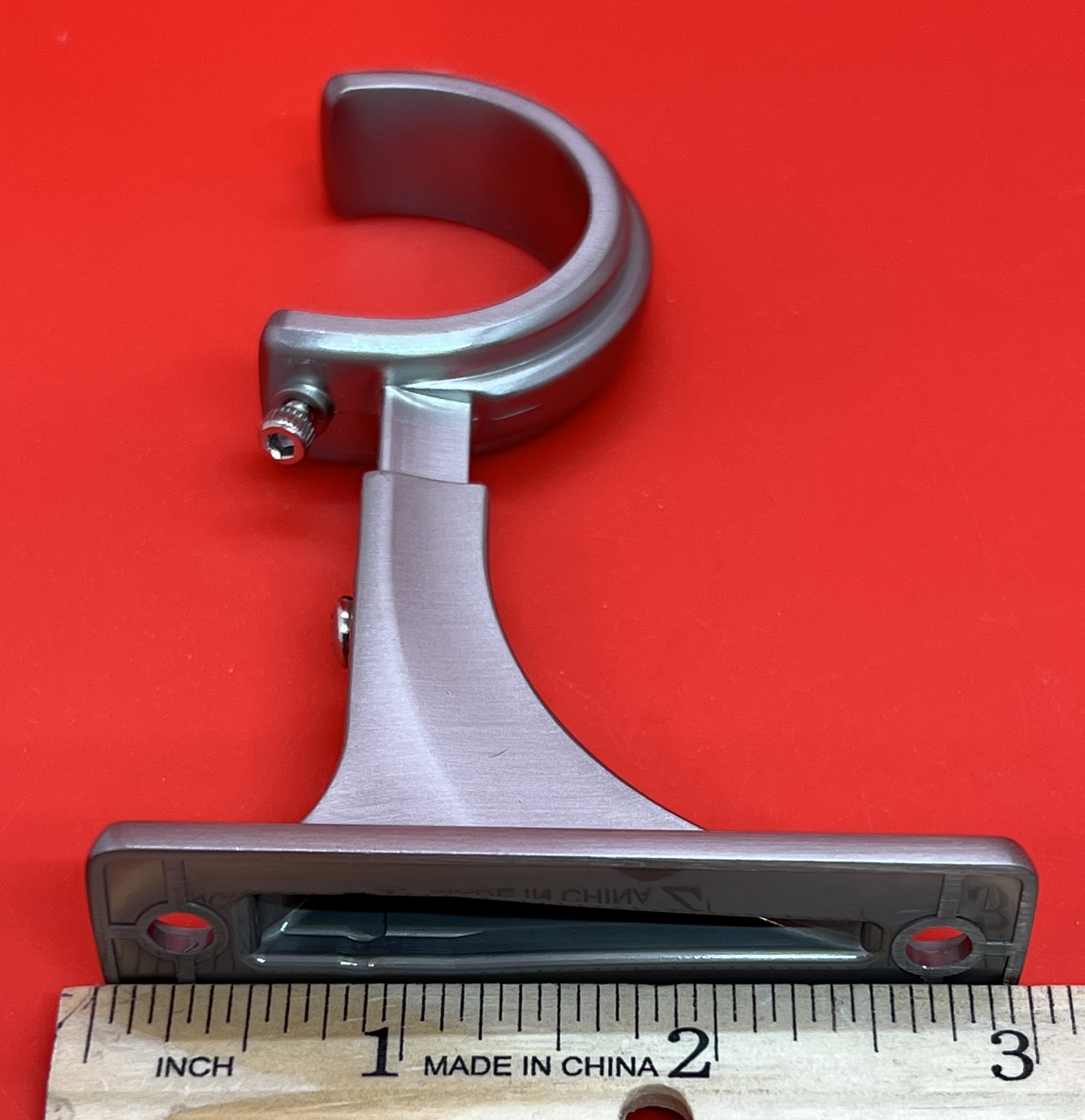 Kirsch Designer Metals 1 3/8 inch Decorative Brackets, Satin Nickel, #1832081, Sold Individually, (Bin 7) - Image 4