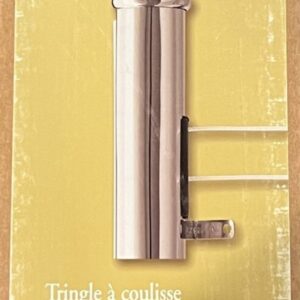 Graber 1 1/2" Windsor Traverse Rod, Extends 28"-48", Projection 3 1/2"-4 1/2", Center Draw, Brushed Nickel, #1-541-45