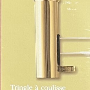 Graber 1 1/2" Windsor Traverse Rod, Extends 28"-48", Projection 3 1/2"-4 1/2", Center Draw, Brass, #1-541-85