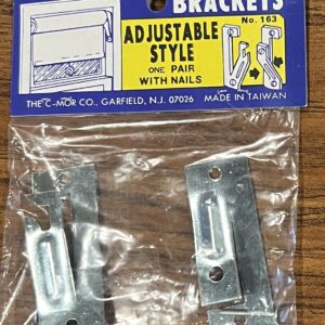 Window Shade Brackets, Adjustable Style, Sturdy Plated Steel, 1 Pair per pack, 10 packs included. (#312)