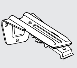 Kirsch Series 94001 Wall Brackets, 1 Pair, #84129.061 (Bin 10)