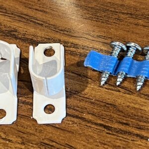 Kirsch CTM 9001 Oval Rod Socket Bracket, Set of 5 Pair, White, #9168025