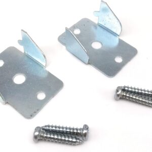 Graber Double Curtain Rod Brackets, 1 Pair, Stainless Steel, #4-809-0 (Bin 002)