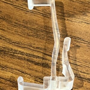 Wood Valance Clip (Clips over top & bottom) 5 Per Package. Picture shows size. #309