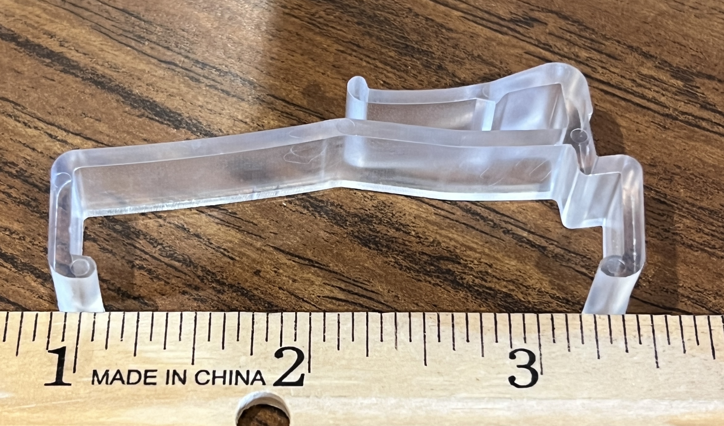 Wood Valance Clip (Clips over top & bottom) 5 Per Package. Picture shows size. #309 - Image 2