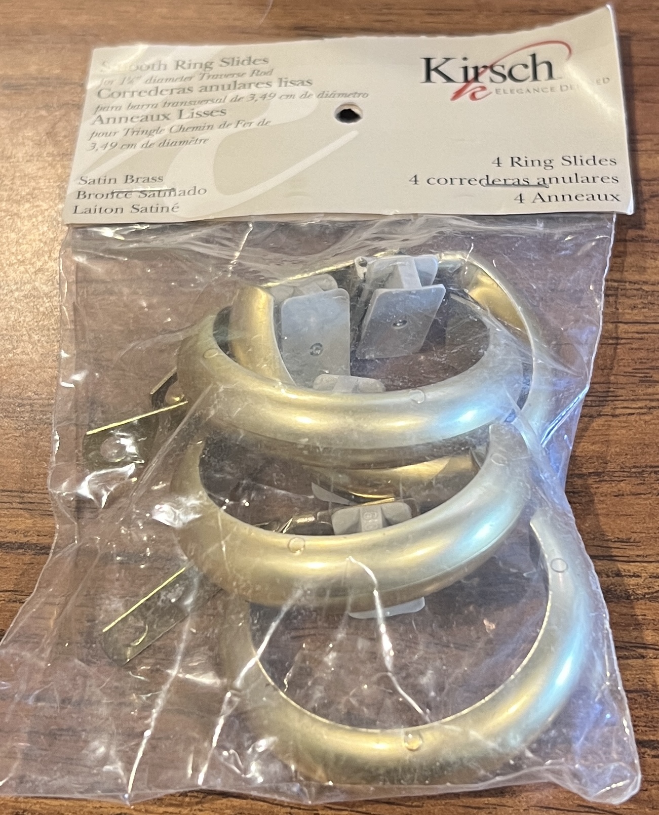 Kirsch Smooth Ring Slides for 1 3/8