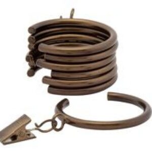 Kirsch Designer Metals 1 3/8" Bypass C-Rings, 7 per box, #1832073, Color:  Caramel