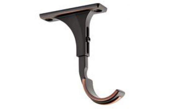 Kirsch Designer Metals 1 3/8" Decorative Ceiling Bypass Bracket, Sold Individually, #1832103, Color: Oil Rubbed Bronze