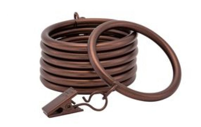 Kirsch Designer Metals 1 3/8" Rings, 7 per box, #1832050, Color: Oil Rubbed Bronze