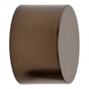 Kirsch Designer Metals 1 3/8 inch Round Endcap Finials, 1 Pair, #1832165, Color:  Caramel