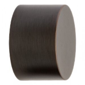 Kirsch Designer Metals 1 3/8 inch Round Endcap Finials, 1 Pair, #1832167, Color:  Oil Rubbed Bronze