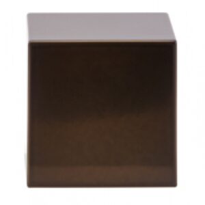 Kirsch Designer Metals 1 3/8 inch Square Endcap Finials, 1 Pair, #1832157, Color:  Caramel