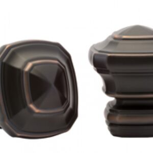 Kirsch Designer Metals 1 3/8 inch Anubis Finials, 1 Pair, #1831937, Color:  Oil Rubbed Bronze