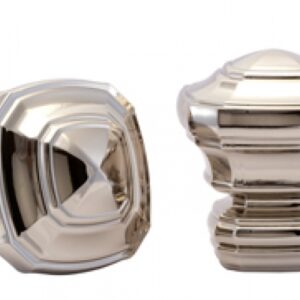 Kirsch Designer Metals 1 3/8 inch Anubis Finials, 1 Pair, #1831953, Color:  Polished Nickel