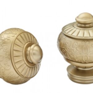 Kirsch Designer Metals 1 3/8 inch Cheyenne Finials, 1 Pair, #1831867, Color:  Brushed Bronze