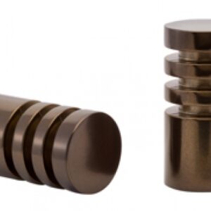 Kirsch Designer Metals 1 3/8 inch Elmore Finials, 1 Pair, #1832173, Color:  Caramel