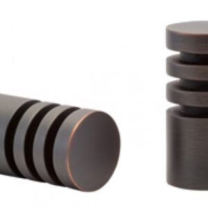 Kirsch Designer Metals 1 3/8 inch Elmore Finials, 1 Pair, #1832175, Color:  Oil Rubbed Bronze