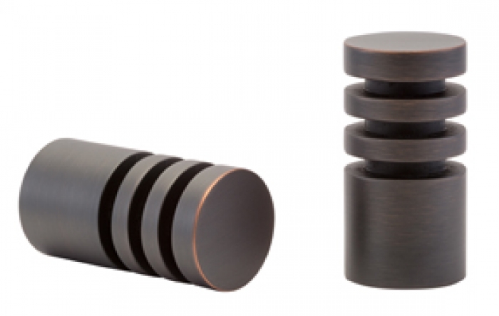 Kirsch Designer Metals 1 3/8 inch Elmore Finials, 1 Pair, #1832175, Color: Oil Rubbed Bronze