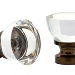 Kirsch Designer Metals 1 3/8 inch Garland Finials, 1 Pair, #1832181, Color:  Caramel