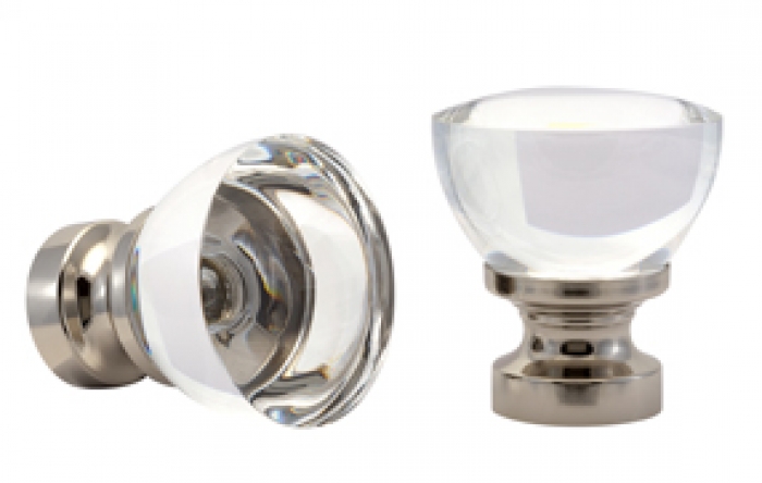 Kirsch Designer Metals 1 3/8 inch Garland Finials, 1 Pair, #1832184, Color: Polished Nickel