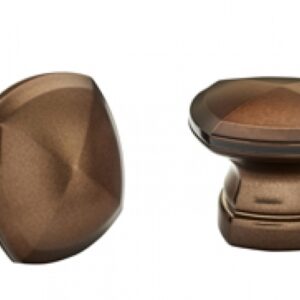 Kirsch Designer Metals 1 3/8 inch Stratta Finials, 1 Pair, #1831664, Color:  Caramel