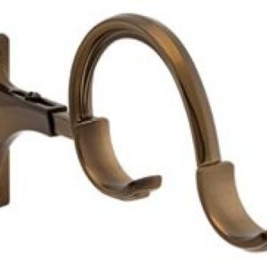 Kirsch Designer Metals 1 3/8" Decorative Double Bypass Bracket, Sold Individually, #1832125, Color:  Caramel