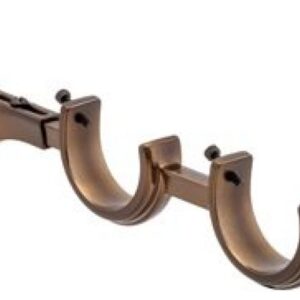 Kirsch Designer Metals 1 3/8" Decorative Double Bracket, Sold Individually, #1832109, Color:  Caramel