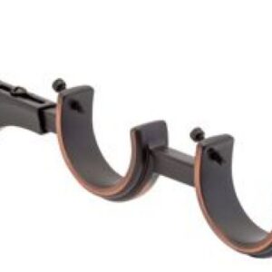 Kirsch Designer Metals 1 3/8" Decorative Double Bracket, Sold Individually, #1832111, Color:  Oil Rubbed Bronze