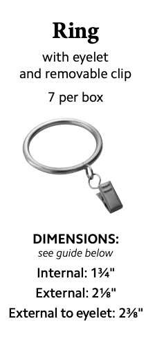 Kirsch Designer Metals 1 3/8" Rings, 7 per box, #1832050, Color: Oil Rubbed Bronze - Image 2