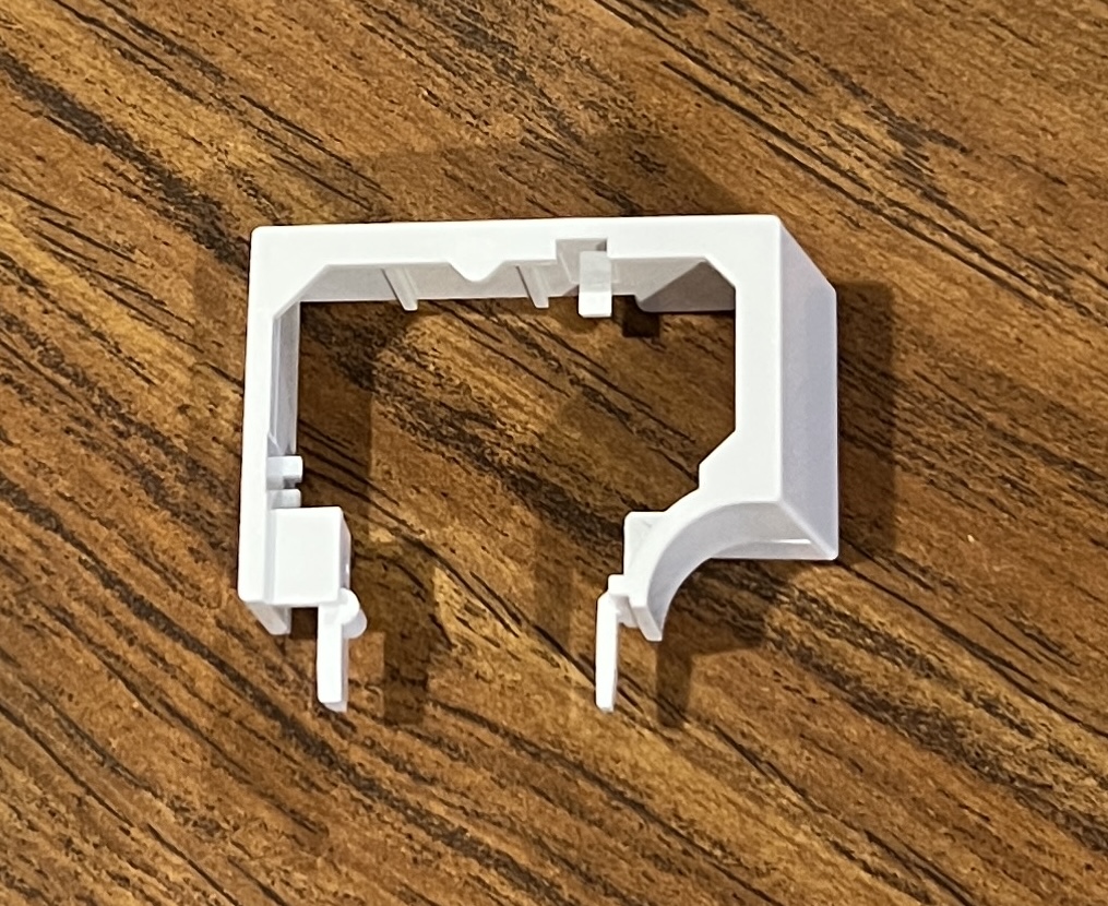 Hunter Douglas Shade Cord Lock Cover, Square Style, White, Sold Individually (#360)