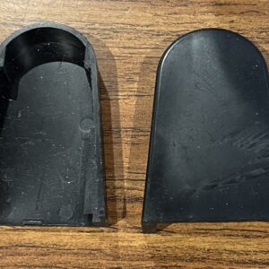 Black Bracket Cover for 1" Roller Brackets, 1 Pair (#424)