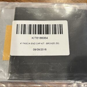 4" Bronze Shade Fascia End Cap Kit, KIT6186064, 1 Pair (#432)